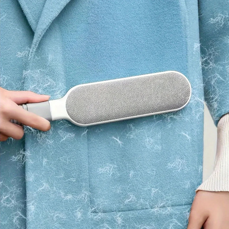 Double-Sided Pet Hair Remover, Manual Electrostatic Sticky Lint Brush, for Cat, Clothing, Sofa, Furniture, Carpet Cleaning