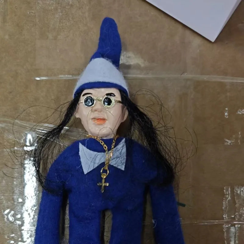 New Ozzy Christmas Elf Doll Christmas Trees Decoration Ornaments Music Godfather Classic Sitting Posture Noel Elf Plush Toys