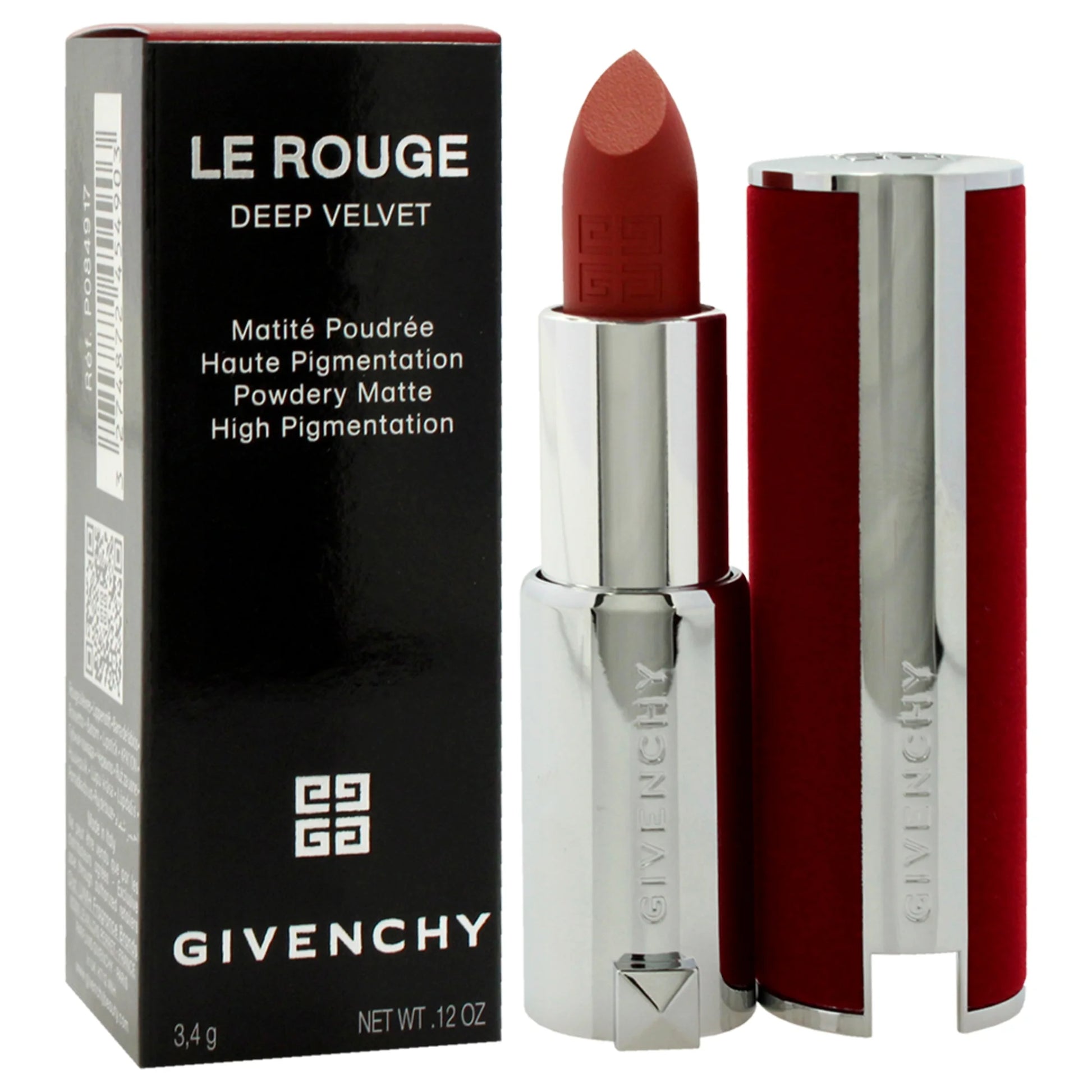 Le Rouge Deep Velvet Matte Lipstick - 34 Rouge Safran , 0.12 Oz Lipstick