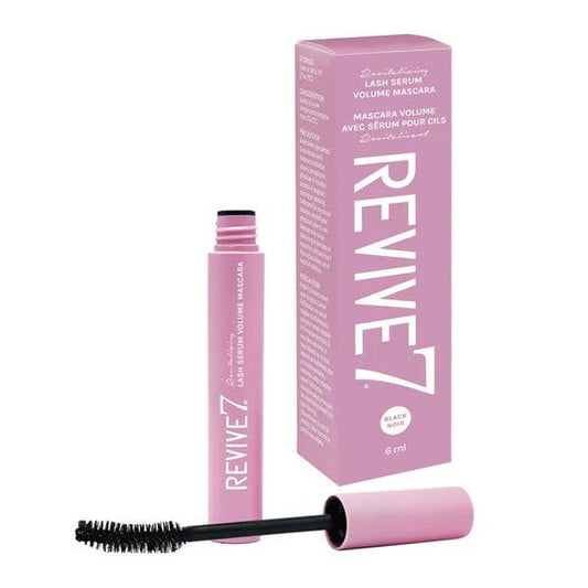 The Original Revive7 Revitalizing Lash Serum Volume Mascara - Lash Serum Smudge-Proof Formula Eye Makeup Waterproof Mascara for Length & Volume Makes Lashes Appear Longer Black Noir - 6 Ml