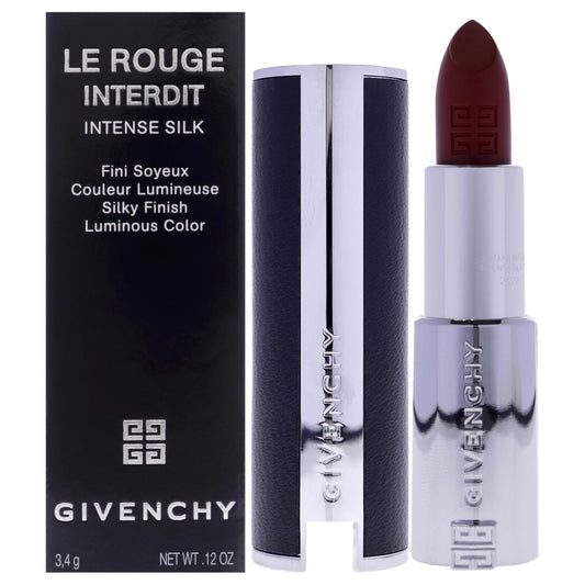 Le Rouge Interdit Intense Silk Lipstick - N37 Rouge Graine for Women - 0.11 Oz Lipstick