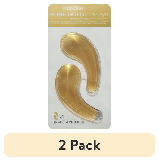 (2 Pack)  Pure Gold Hydro Gel Eye Patch, 1 Pair, Hydrating and Brightening