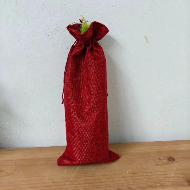 Bendable Christmas Tree Fluffy Green Desktop Xmas Tree with Ladder Grinch Themed Holiday Decor Festive Home Office Decoration