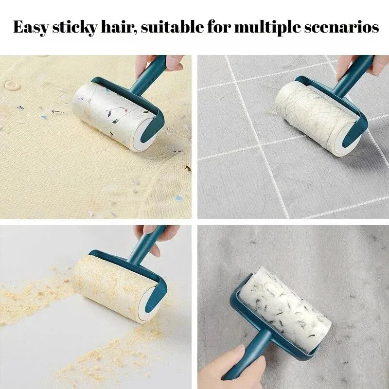 1pc Household Cleaning Tool Pet Hair Remover Clothes Cleaning Brush New Tearable Roll Paper Sticky Roller Brush Plush Razor