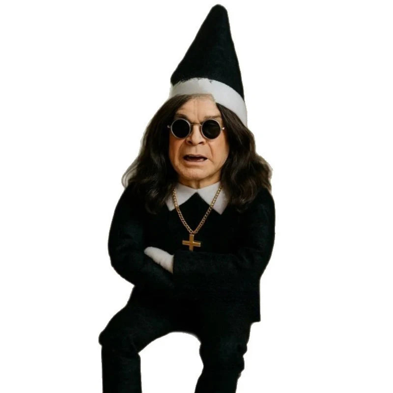 New Ozzy Christmas Elf Doll Christmas Trees Decoration Ornaments Music Godfather Classic Sitting Posture Noel Elf Plush Toys