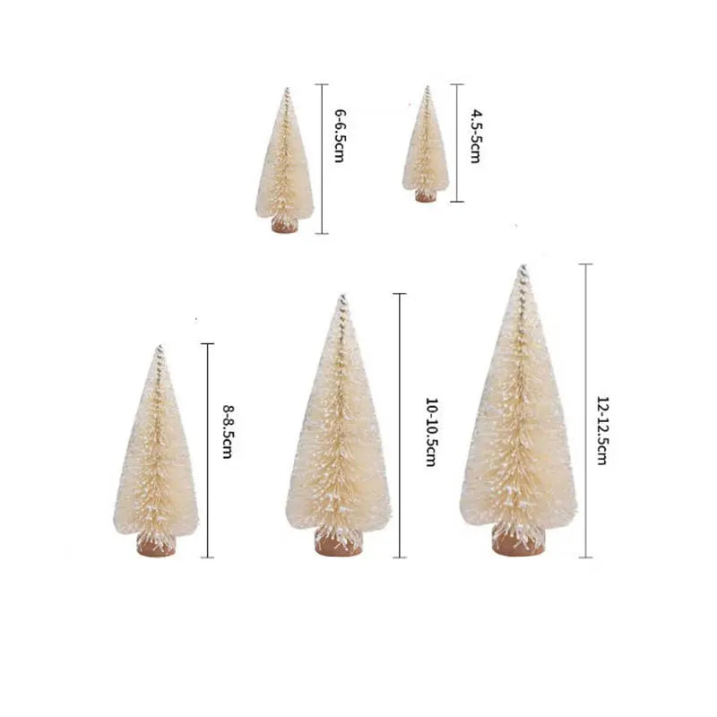Miniature Artificial Christmas Tree Mini Christmas Pine Small Christmas Decoration Supplies DIY Party HomeTabletop Ornament Xmas