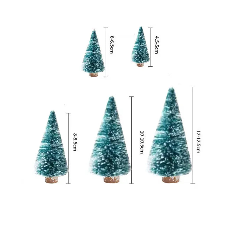 Miniature Artificial Christmas Tree Mini Christmas Pine Small Christmas Decoration Supplies DIY Party HomeTabletop Ornament Xmas