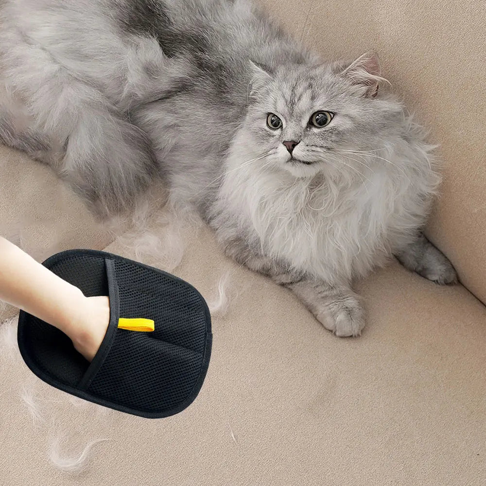 New Pet Grooming Gloves Static Dedusting Brush Pet Hair Remover Brush Removing Dog Cat Hair From Sofa Carpet Clothes
