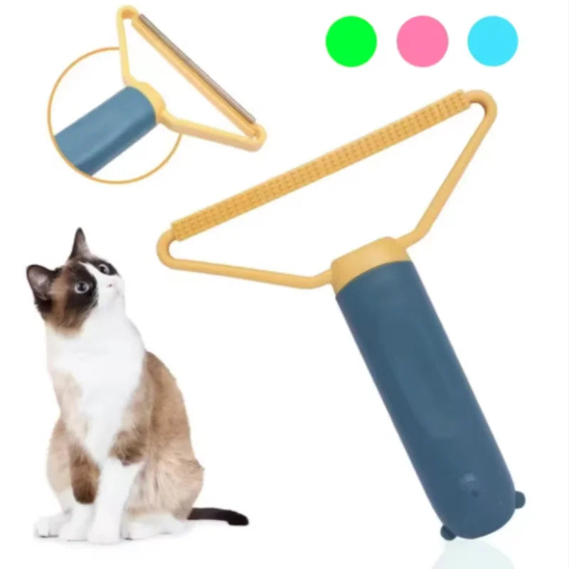 Pet Hair Remover Cat Hair Remover Double-sided Sofa Clothes Shaver Lint Rollers for Cleaning Cat Comb Brush Removal Mitts Brush