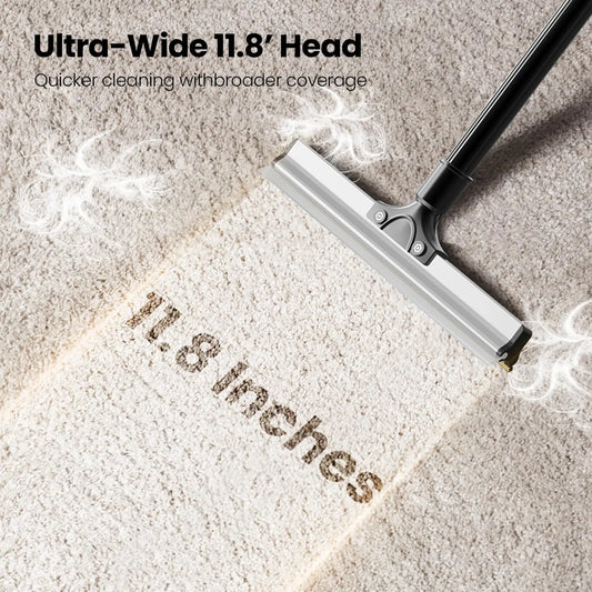 Pet Hair Removal Broom Carpet Rake Reusable Cleaning Tool 50" Long Handle Furniture Couch Carpets Rugs Mats Lint Remover Scraper