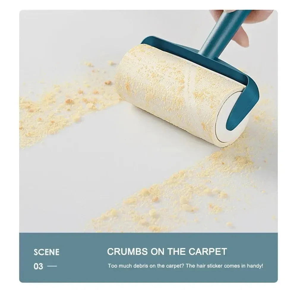 1pc Household Cleaning Tool Pet Hair Remover Clothes Cleaning Brush New Tearable Roll Paper Sticky Roller Brush Plush Razor
