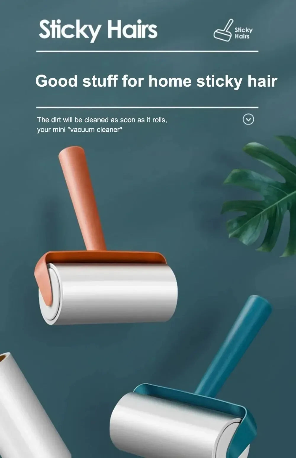 1pc Household Cleaning Tool Pet Hair Remover Clothes Cleaning Brush New Tearable Roll Paper Sticky Roller Brush Plush Razor