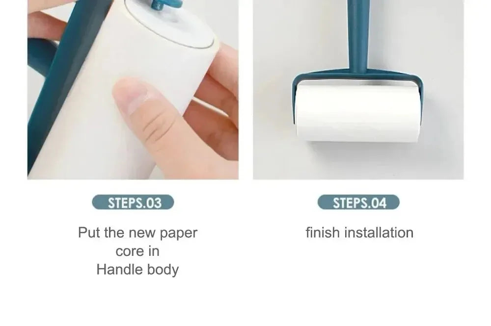 1pc Household Cleaning Tool Pet Hair Remover Clothes Cleaning Brush New Tearable Roll Paper Sticky Roller Brush Plush Razor