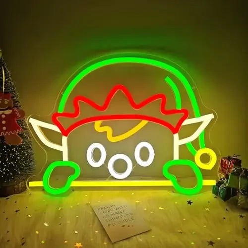Christmas Neon Signs LED Neon Lights A Great Gift for Children for Wall Decor Bedroom Livingroom Christmas Party Decorations