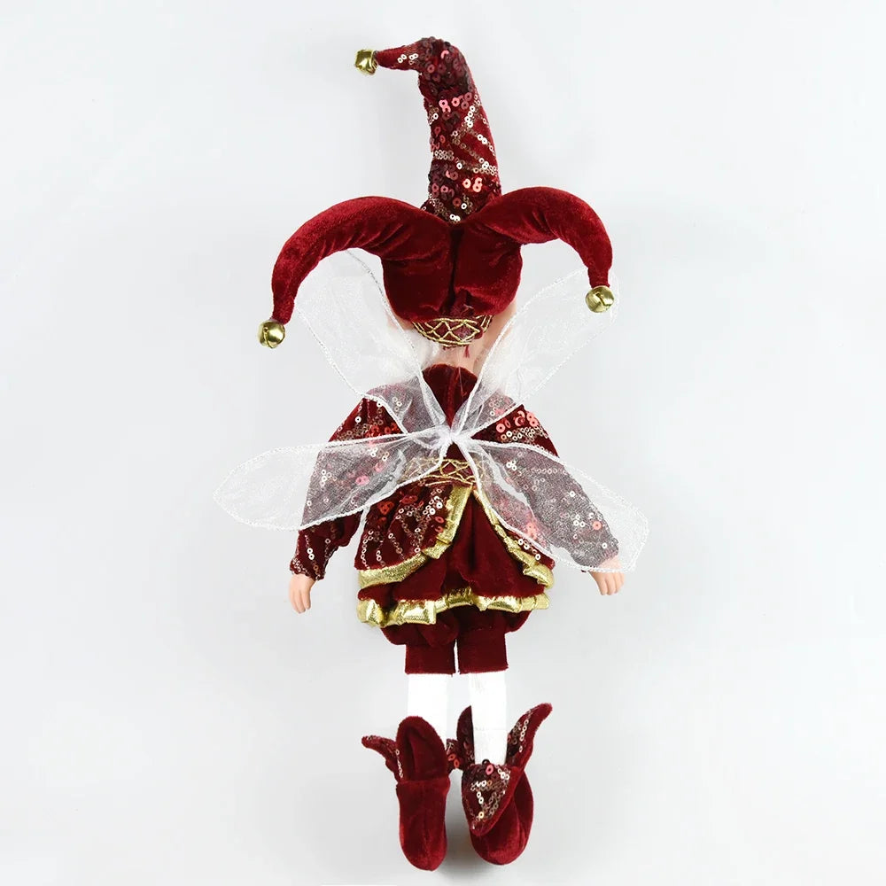 2025 Christmas Decoration 50cm Elf Doll Hanging Standing Decor Navida Pendant Ornaments For Home New Year Gift For Kids