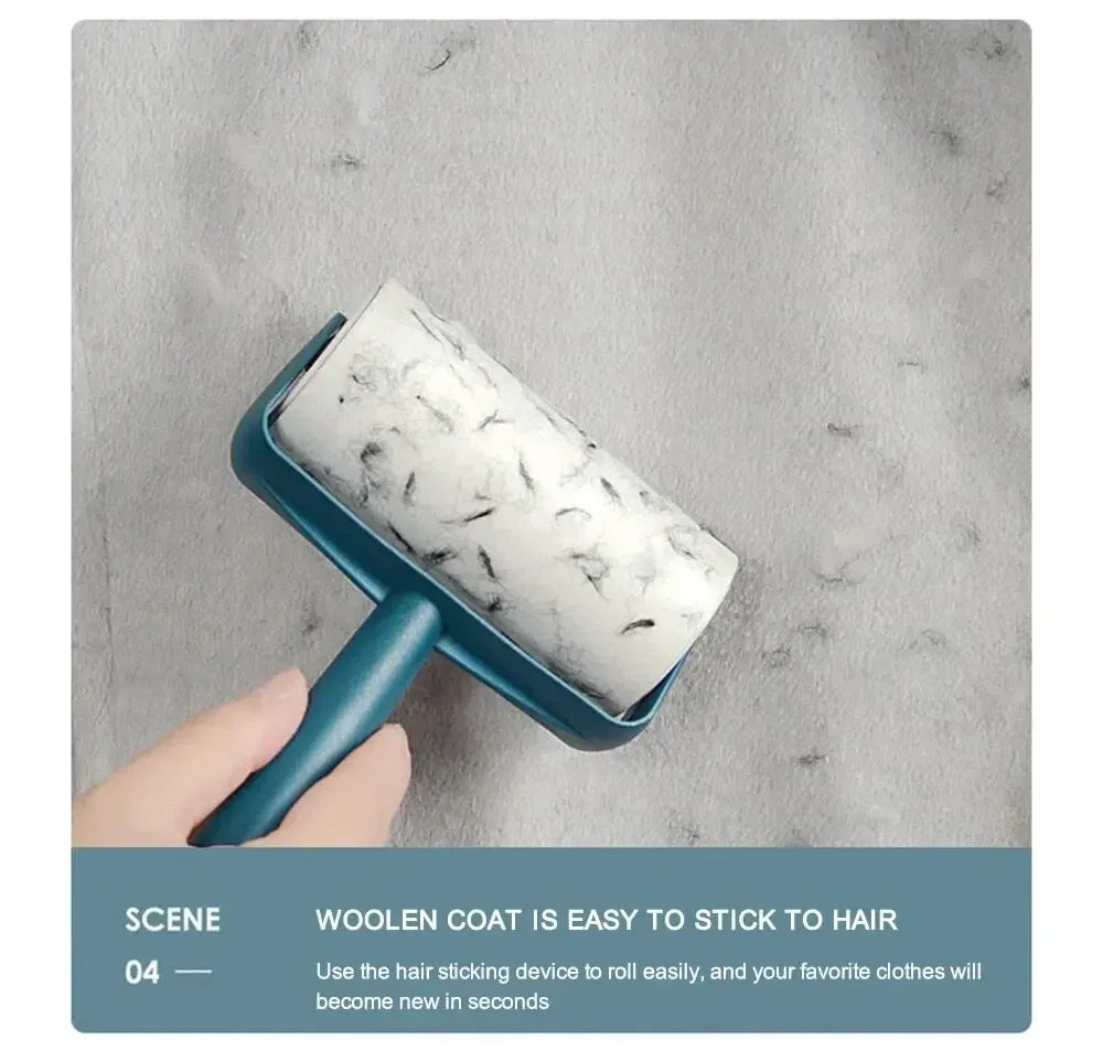 1pc Household Cleaning Tool Pet Hair Remover Clothes Cleaning Brush New Tearable Roll Paper Sticky Roller Brush Plush Razor