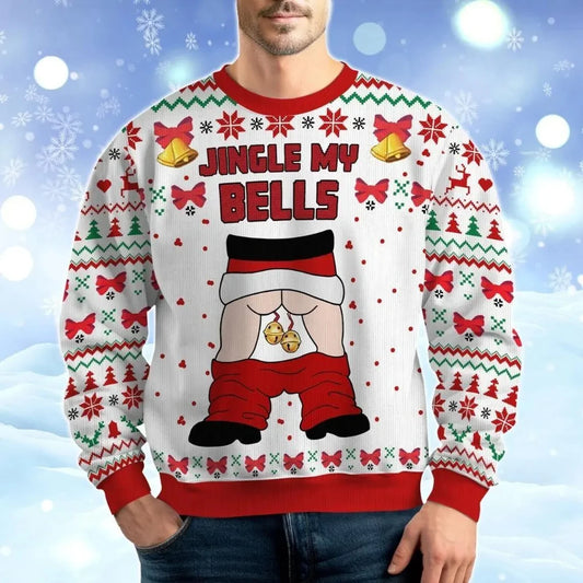 2026 Casual Ugly Sweater Party Christmas Gift Santa Claus Graphic Pullover Men's 3d Printing Funny Sweatshirts Autumn Hoodies