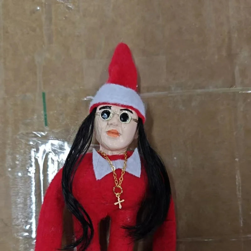 New Ozzy Christmas Elf Doll Christmas Trees Decoration Ornaments Music Godfather Classic Sitting Posture Noel Elf Plush Toys