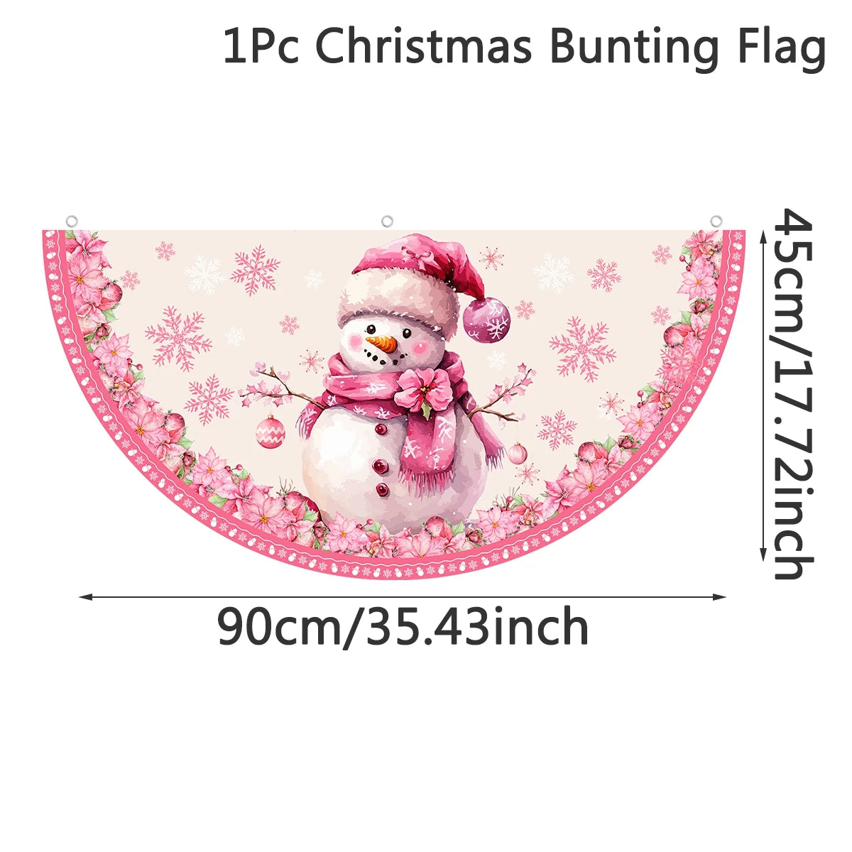 Christmas Outdoor Fan-shaped Flag Banner Christmas Decor for Home 2025 Cristmas Drop Ornament Xmas Navidad Gift New Year 2026