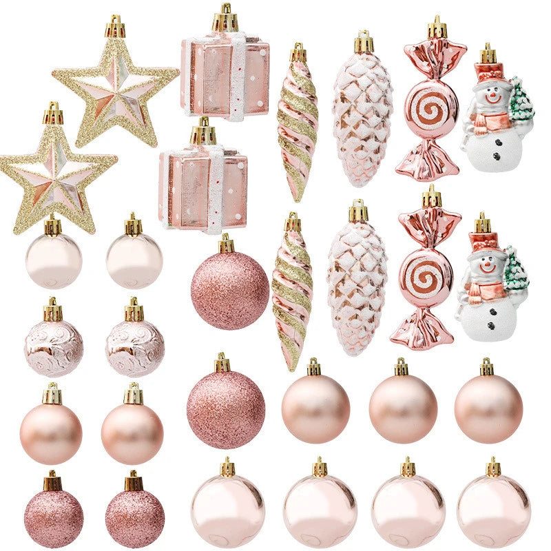 20/29pcs Christmas Ball Decoration Hanging Christmas Tree Pendant Ornaments For Home Room Decor New Year 2026 Gifts Accessories