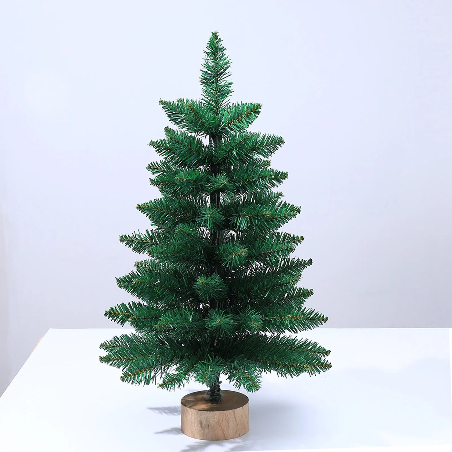 45cm/60cm Christmas Tree Ornament Artificial Simulated Green Plastic Xmas Tree DIY Plant Ornament Xmas Party Decorations 2025