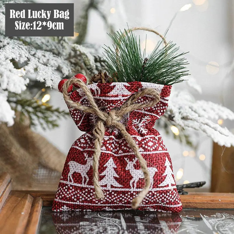 Miniature Artificial Christmas Tree Mini Christmas Pine Small Christmas Decoration Supplies DIY Party HomeTabletop Ornament Xmas