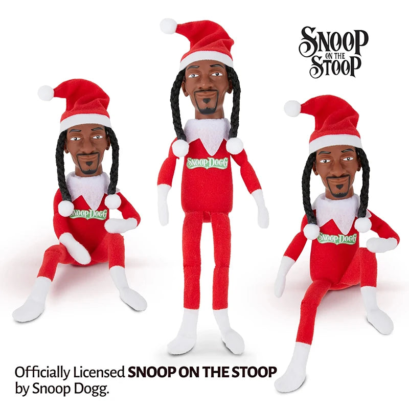 Christmas Elf Doll with Snoop on a Stoop Exquisite Gift Box Accessory Table Christmas Tree Decorations for Home Plush Toys
