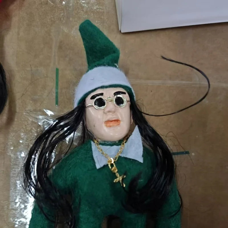 New Ozzy Christmas Elf Doll Christmas Trees Decoration Ornaments Music Godfather Classic Sitting Posture Noel Elf Plush Toys