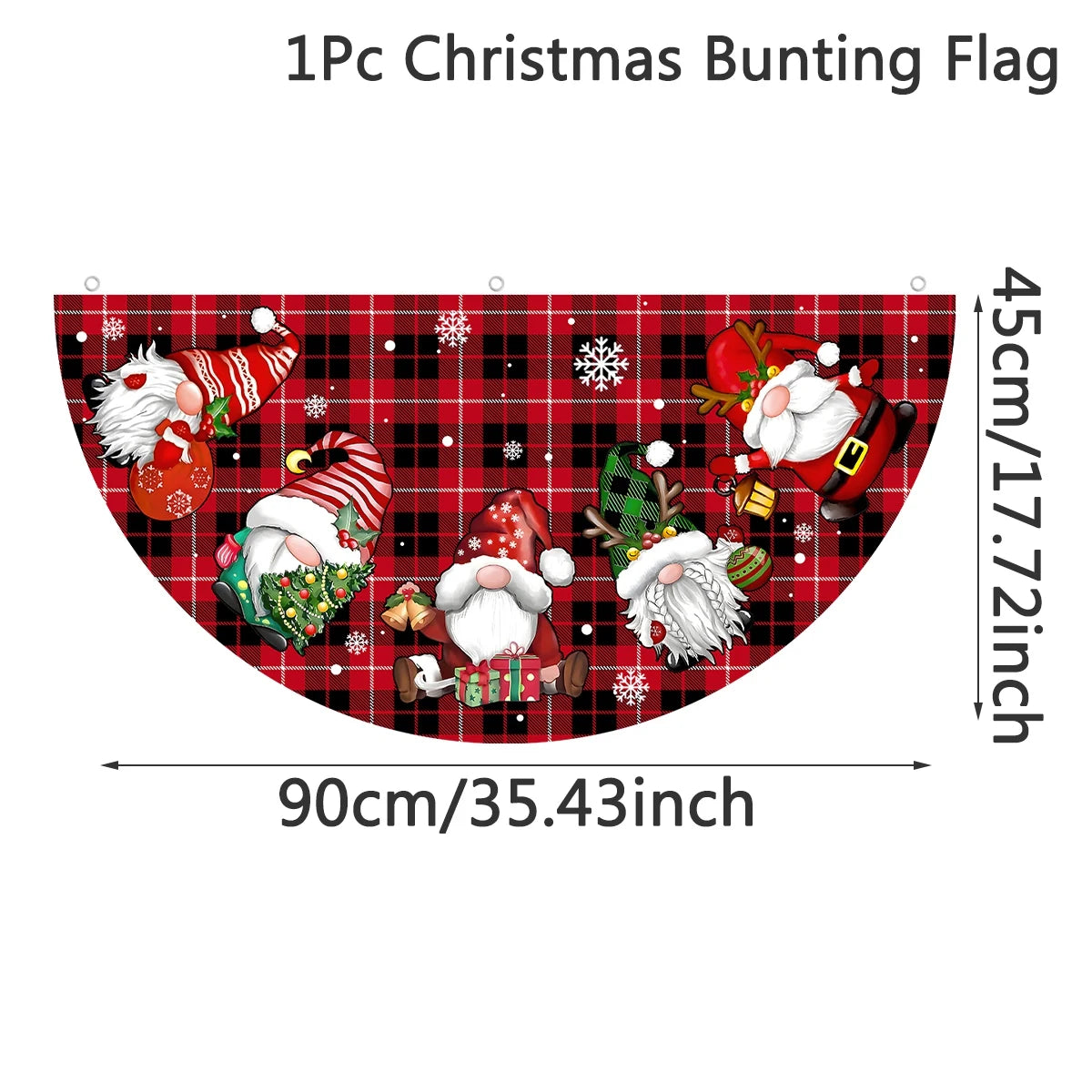 Christmas Outdoor Fan-shaped Flag Banner Christmas Decor for Home 2025 Cristmas Drop Ornament Xmas Navidad Gift New Year 2026