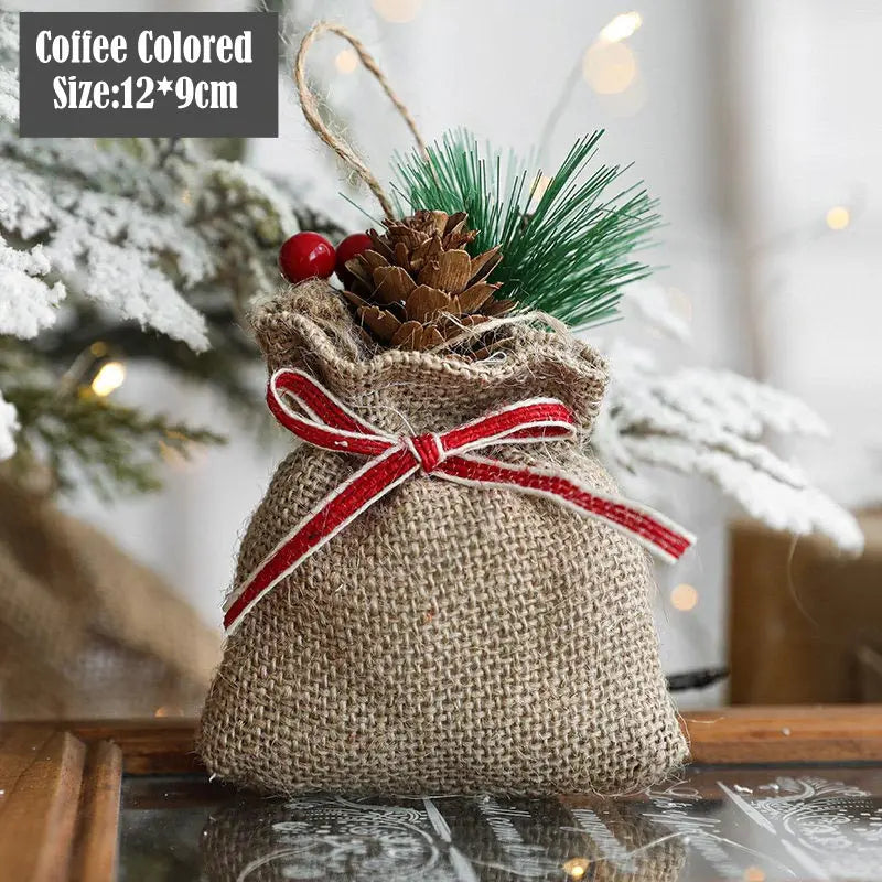 Miniature Artificial Christmas Tree Mini Christmas Pine Small Christmas Decoration Supplies DIY Party HomeTabletop Ornament Xmas